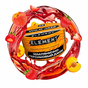 Табак Element Earth, 25гр "Wild Jam / Землянично-персиковый джем"