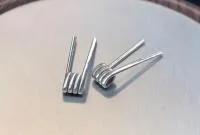 Fused Clapton Нерж+Нихром (2x0.5+0.1 3мм 4витка) готовый койл 1шт